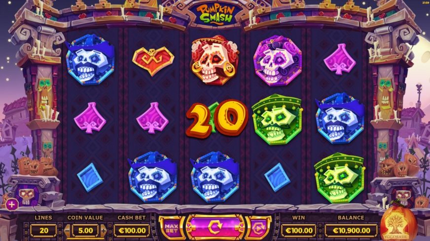Pumpkin Smash slot screen 1