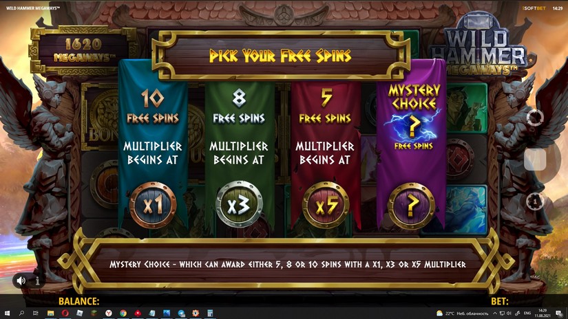 Wild Hammer Megaways slot screen 3