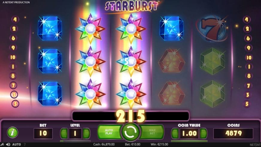 Starburst slot screen 3