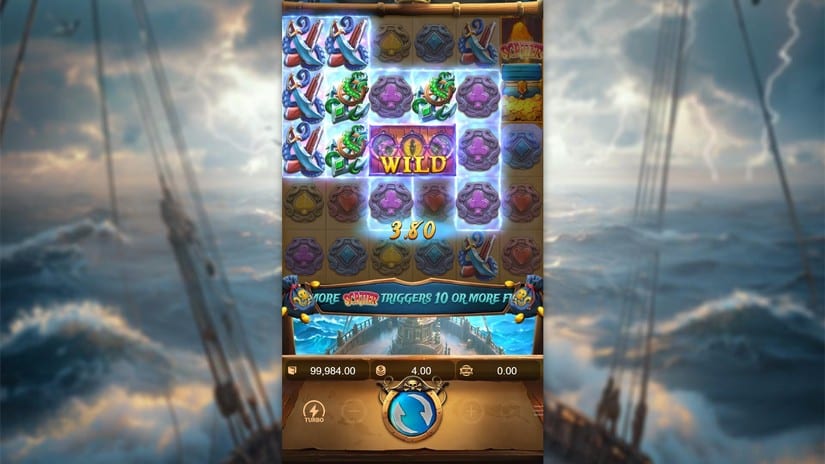 Kraken Gold Rush slot screen 1