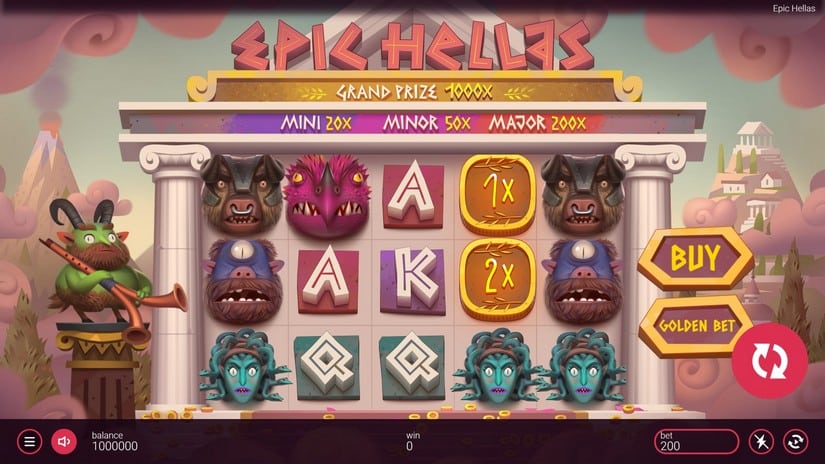 Epic Hellas slot screen 1
