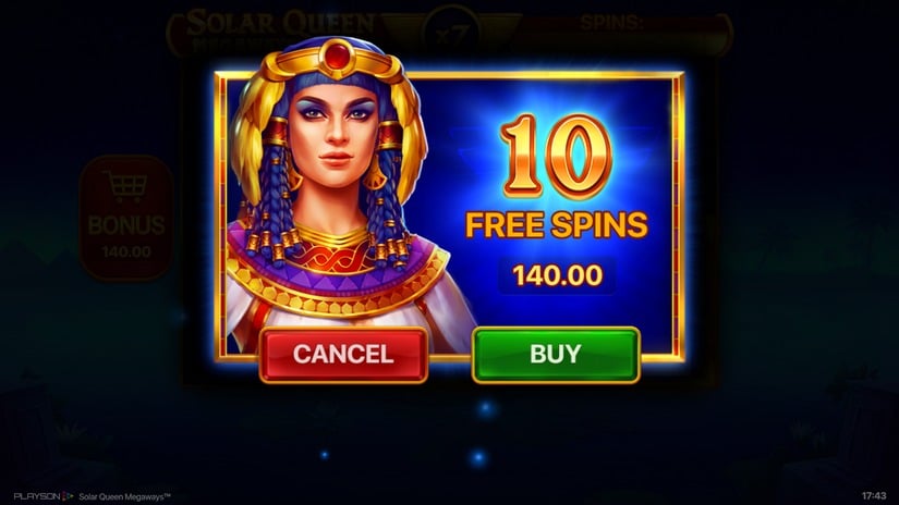 Solar Queen Megaways slot screen 3