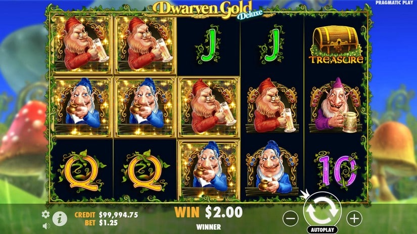 Dwarven Gold Deluxe slot screen 3