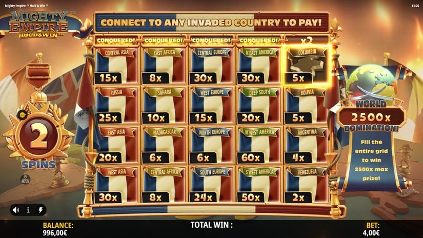 Mighty Empire Hold & Win slot screen 6