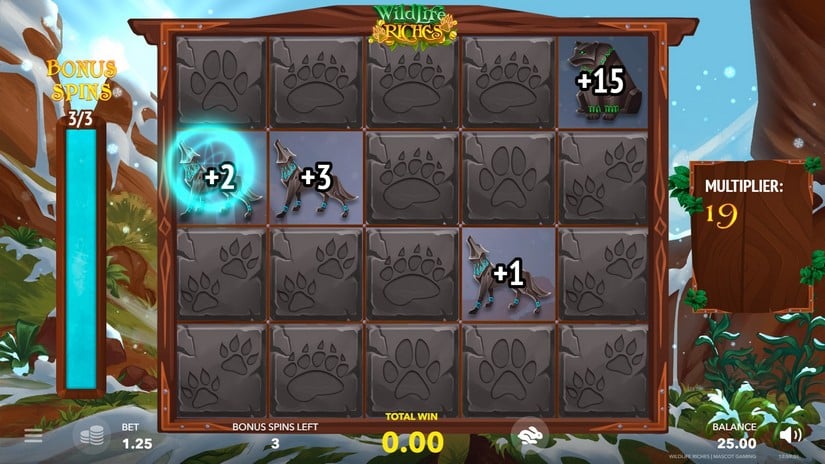 Wildlife Riches slot screen 3