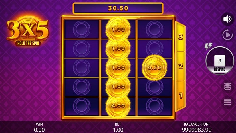 3х5 Hold The Spin slot screen 4