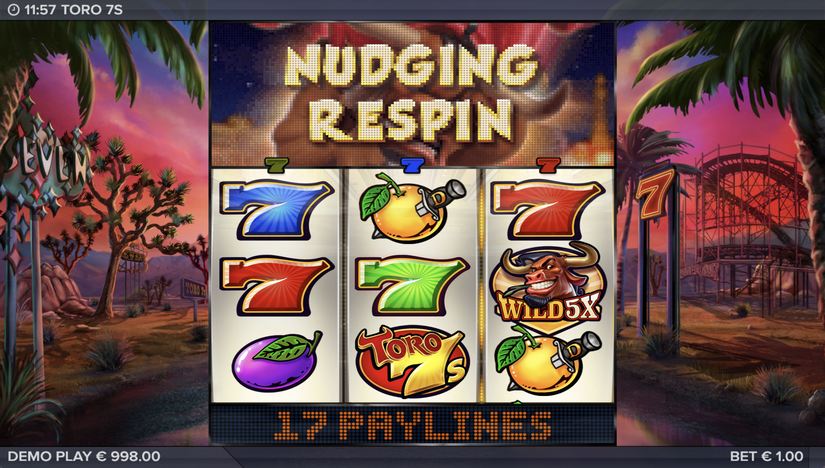 Toro 7s slot screen 3