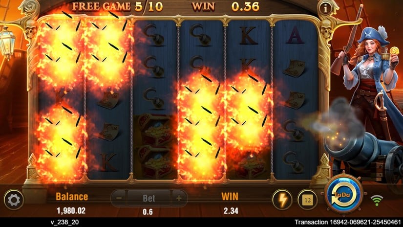 Pirate Queen 2 slot screen 5