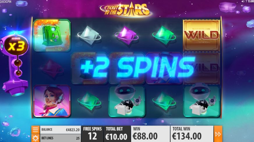 Ticket to the Stars slot screen 6