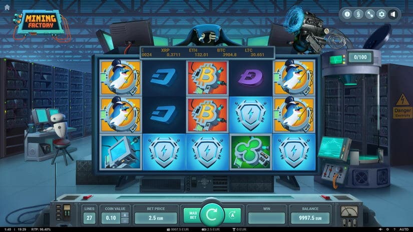 Mining Factory slot screen 1