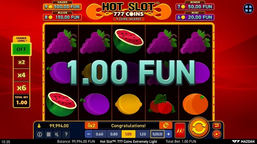 Hot Slot™: 777 Coins Extremely Light slot screen 2