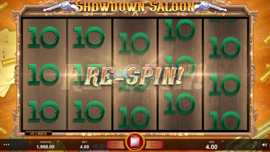 Showdown Saloon slot screen 3