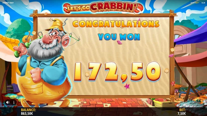 Crabbin’ Crazy slot screen 4