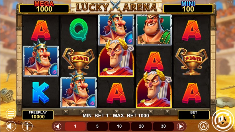 Lucky Arena Hold And Win slot screen 1