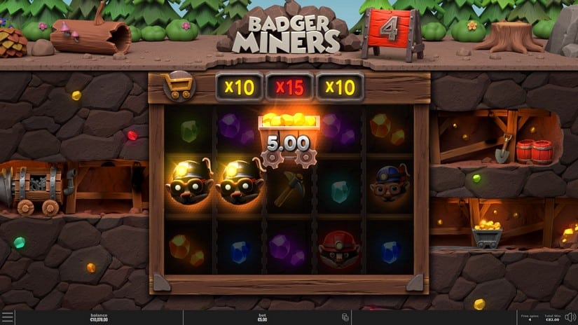Badger Miners slot screen 4