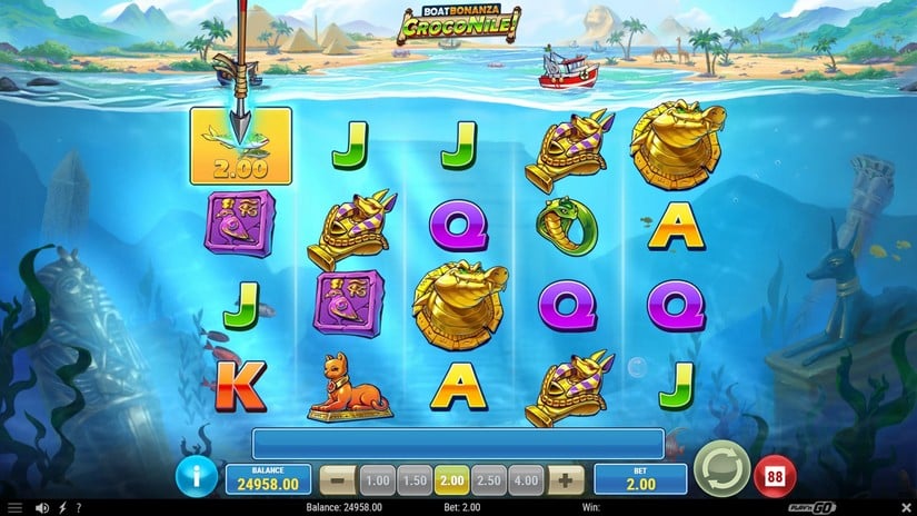 Boat Bonanza CrocoNile! slot screen 3