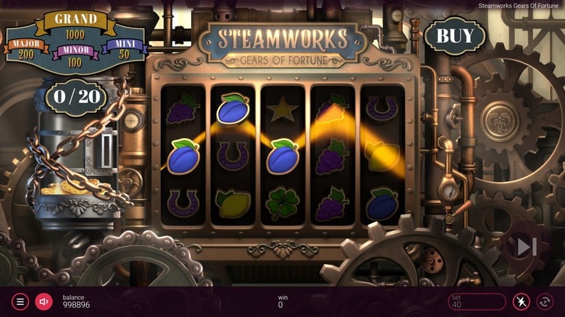 Steamworks Gears of Fortune slot screen 4