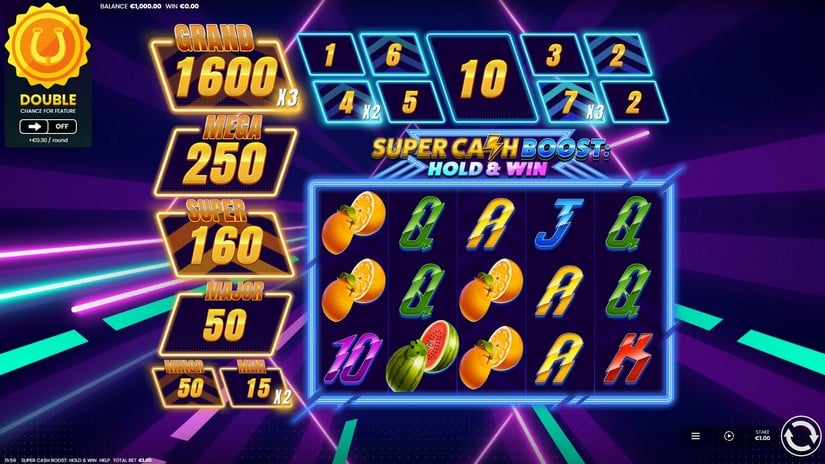 Super Cash Boost Hold & Win slot screen 1
