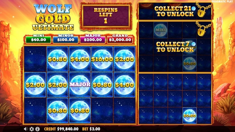 Wolf Gold Ultimate slot screen 4