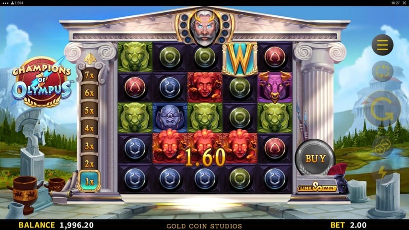 Champions of Olympus slot screen 2