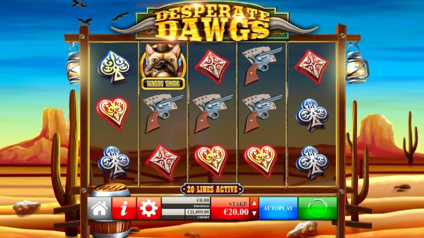 Desperate Dawgs slot screen 1
