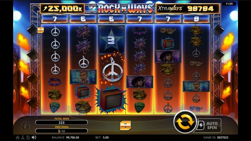 Rock N’ Ways XtraWays slot screen 5