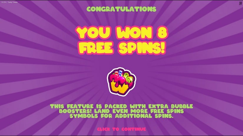 Tasty Treats slot screen 3