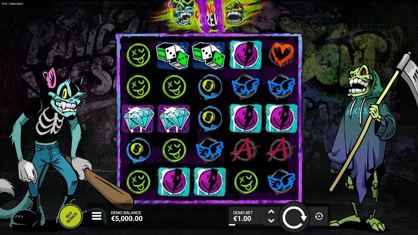 Chaos Crew 2 slot screen 1