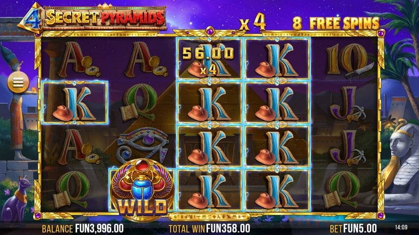 4 Secret Pyramids slot screen 7
