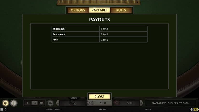 American Blackjack slot screen 4