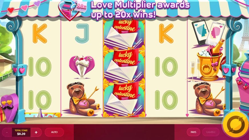 Lucky Valentine slot screen 1