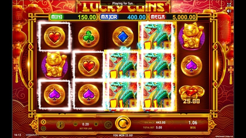 Lucky Coins slot screen 4