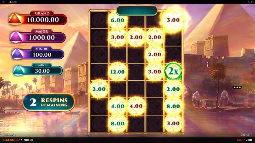 Links of Ra II slot screen 2