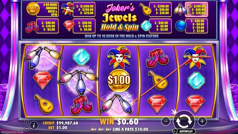 Joker’s Jewels Hold & Spin slot screen 3