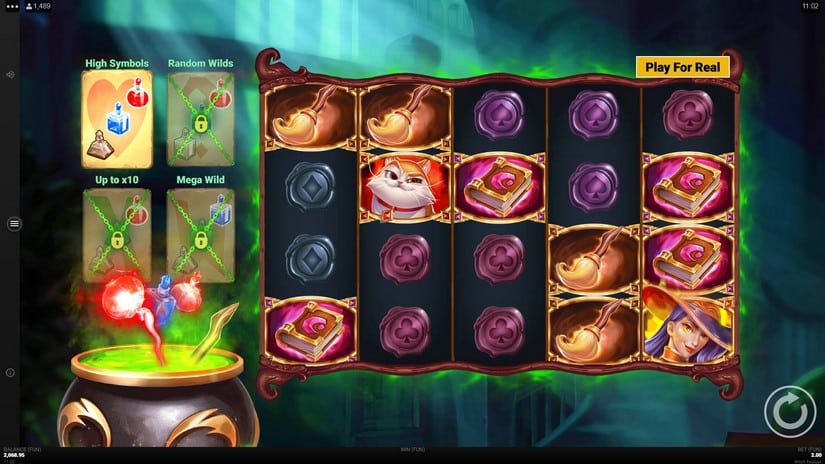 Witch Feature slot screen 2