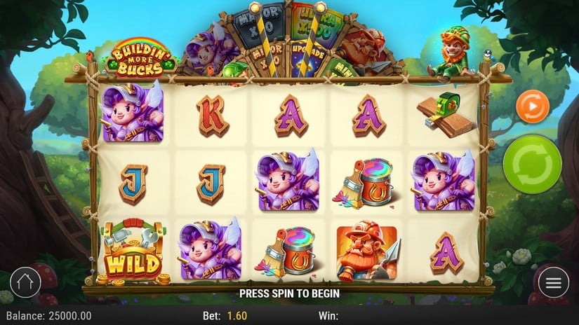 Buildin’ More Bucks slot screen 1