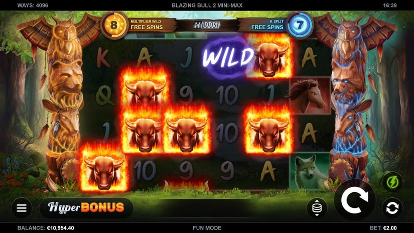 Blazing Bull 2 Mini-Max slot screen 2