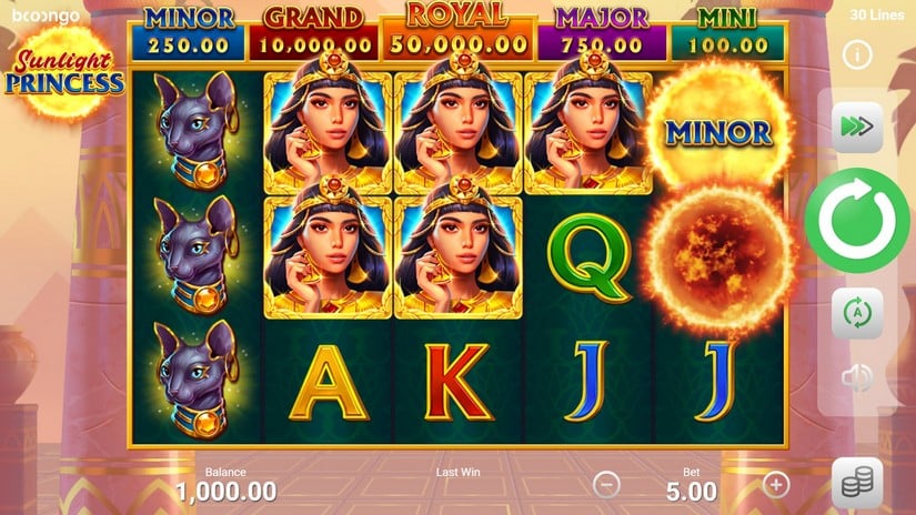 Sunlight Princess slot screen 1