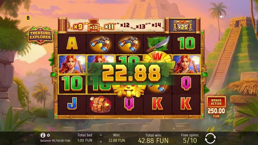 Treasure Explorer slot screen 5