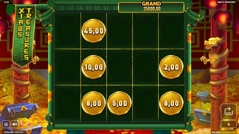Xiao’s Treasures slot screen 2