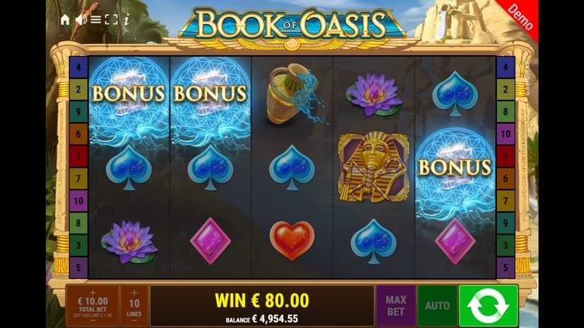 Book of Oasis slot screen 3