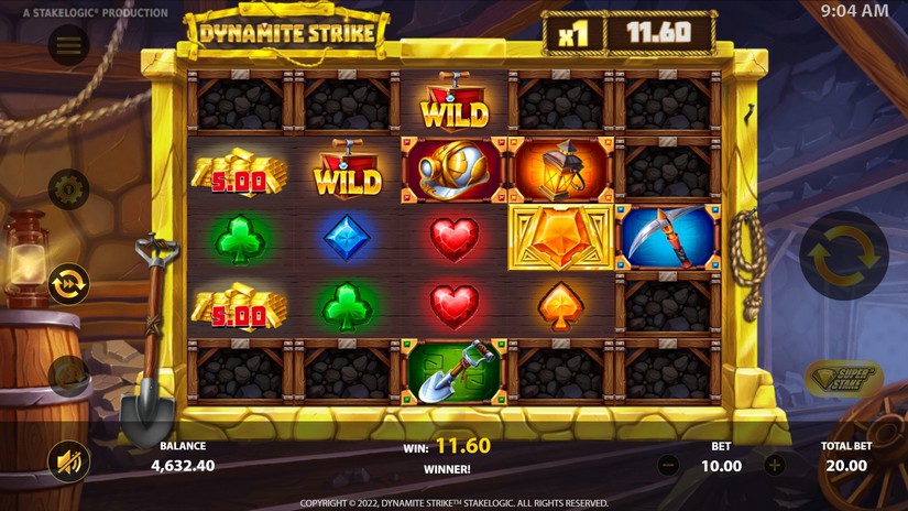 Dynamite Strike slot screen 4