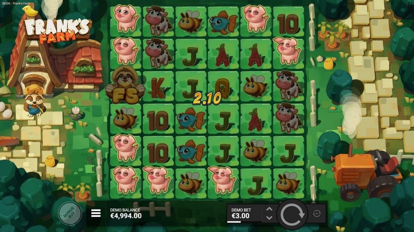 Frank’s Farm slot screen 2
