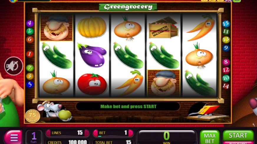 Green Grocery slot screen 1