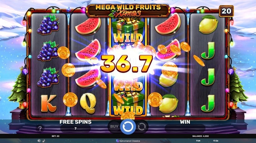 Mega Wild Fruits – Xmas slot screen 3