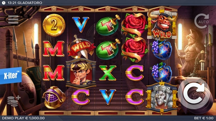 Gladiatoro slot screen 1