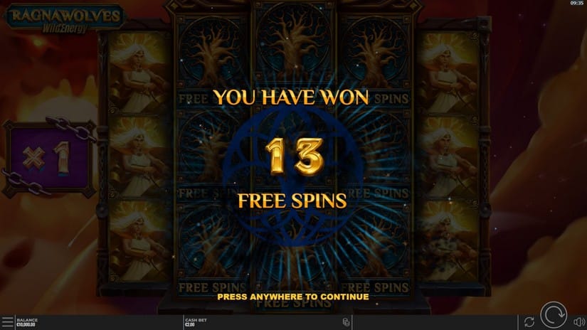 RagnaWolves WildEnergy slot screen 3