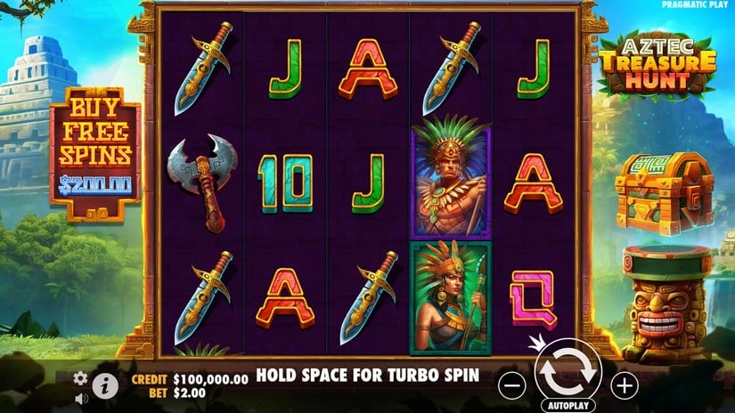 Aztec Treasure Hunt slot screen 1