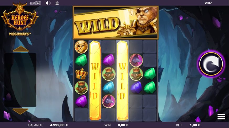 Heroes Hunt Megaways slot screen 3