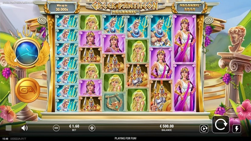 Greek Pantheon Megaways slot screen 1